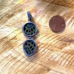 Beautiful sterling silver butterfly wing pendant